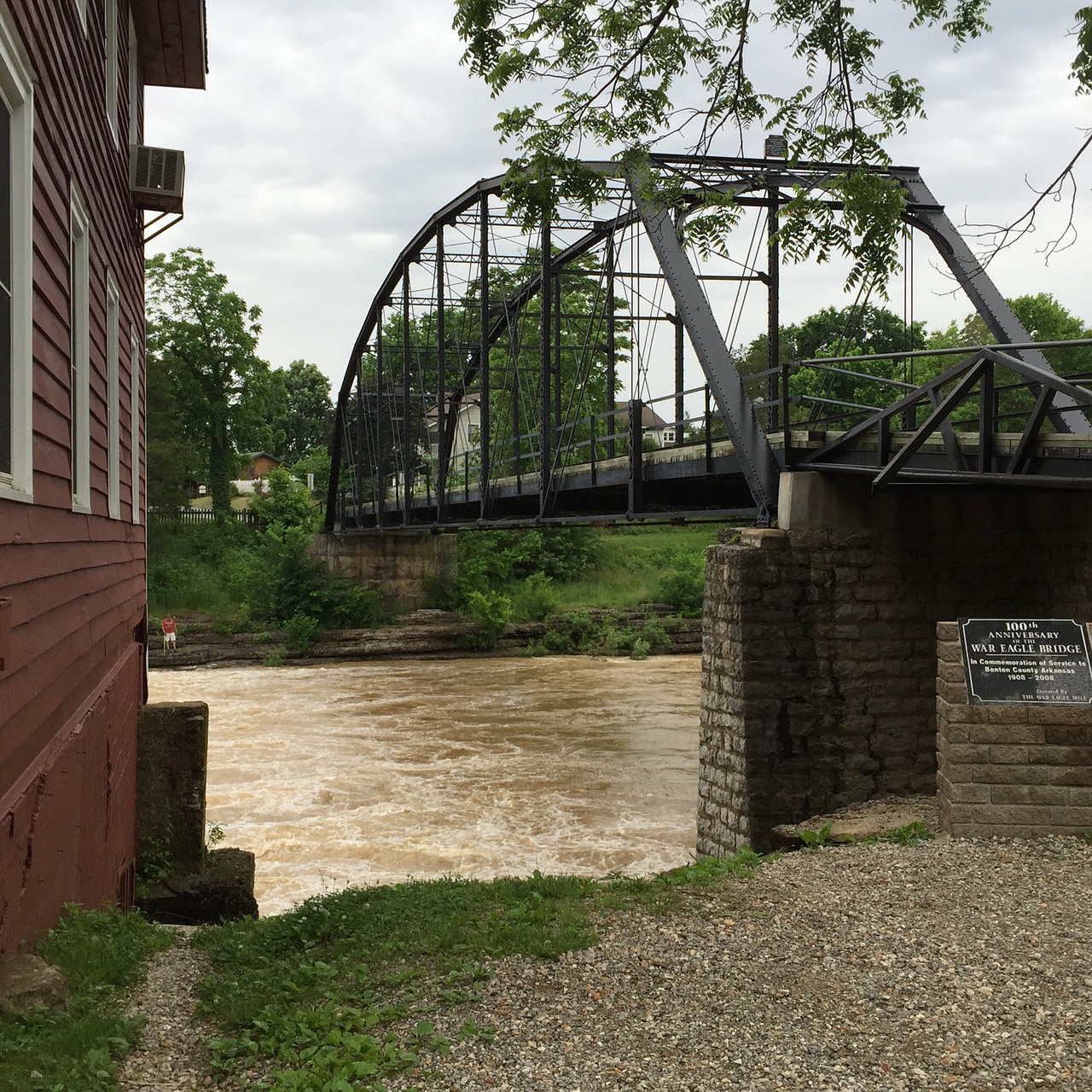 war eagle mill flood water war eagle creek flood free photo