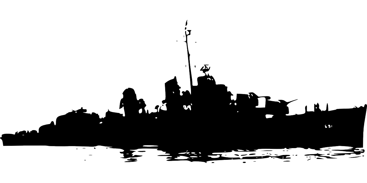 war ship silhouette ship free photo