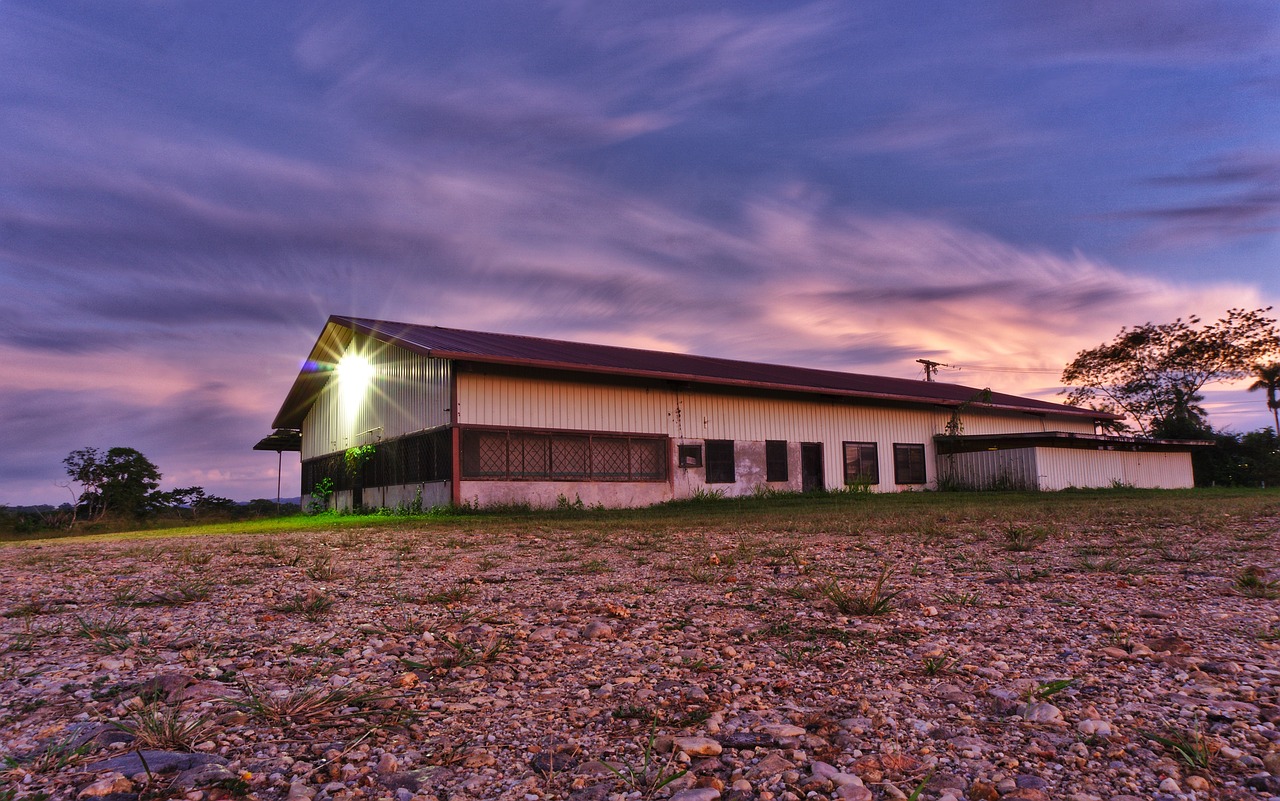 ware house sky long exposure free photo