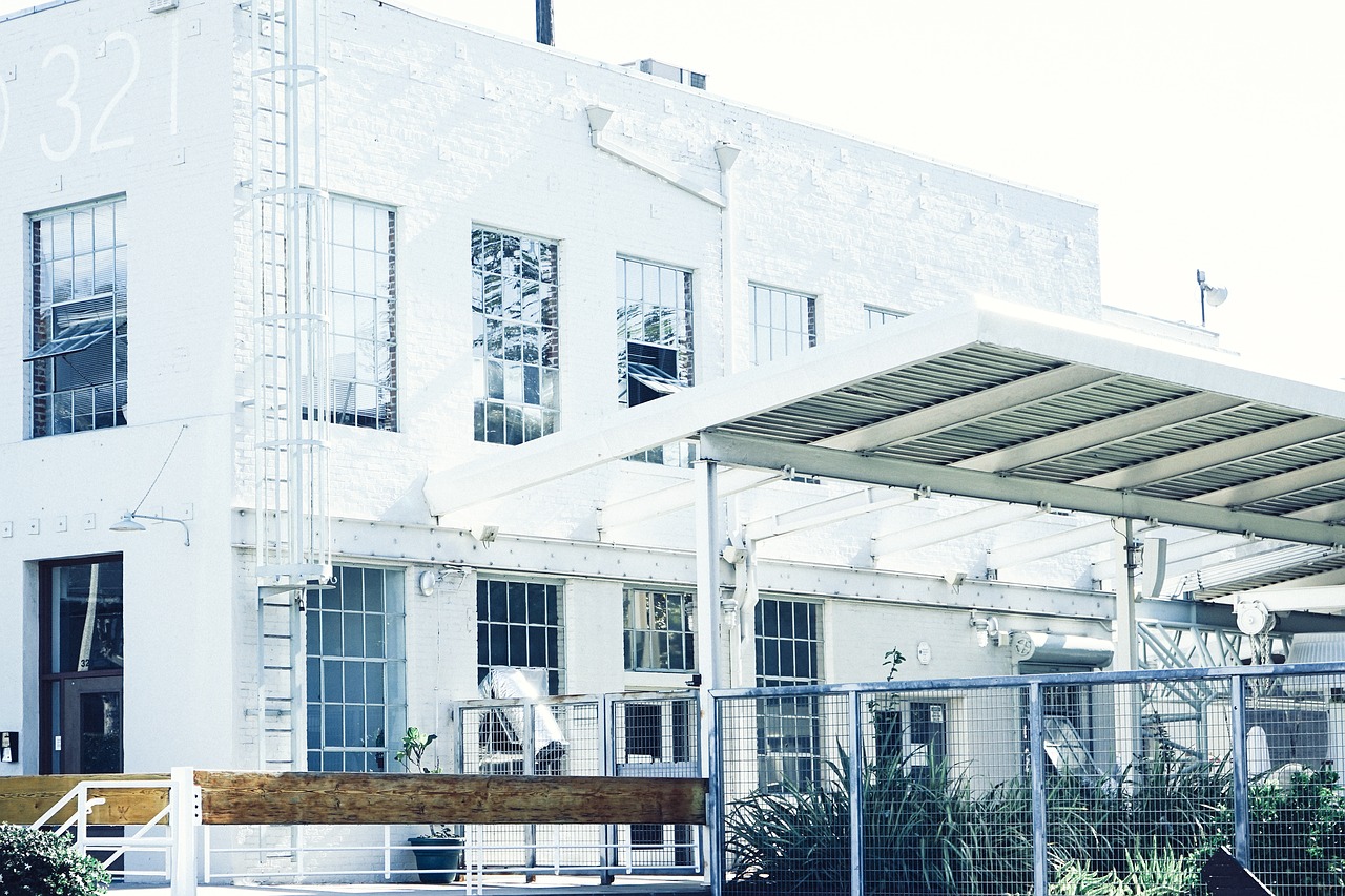 warehouse building windows free photo