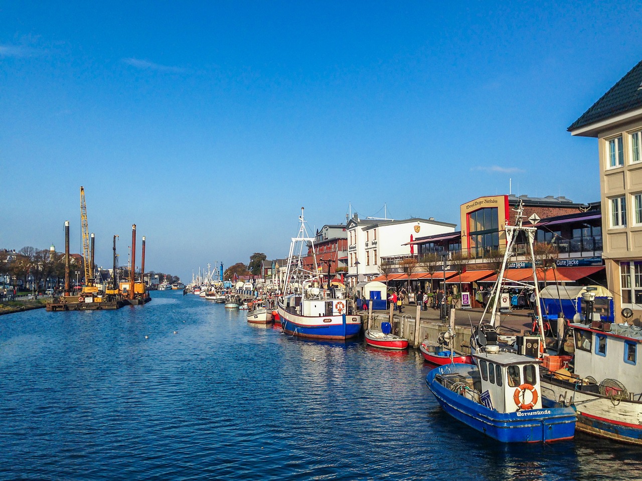 warnemünde boats holidays free photo