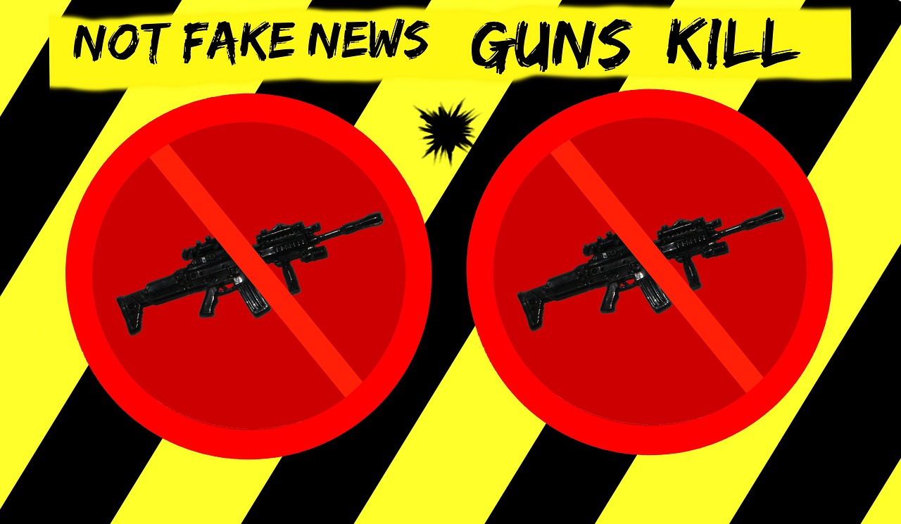 warning  fake news  gun control free photo