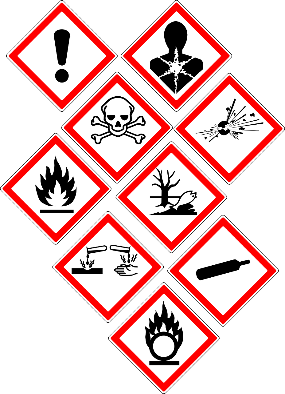 warning danger signs free photo