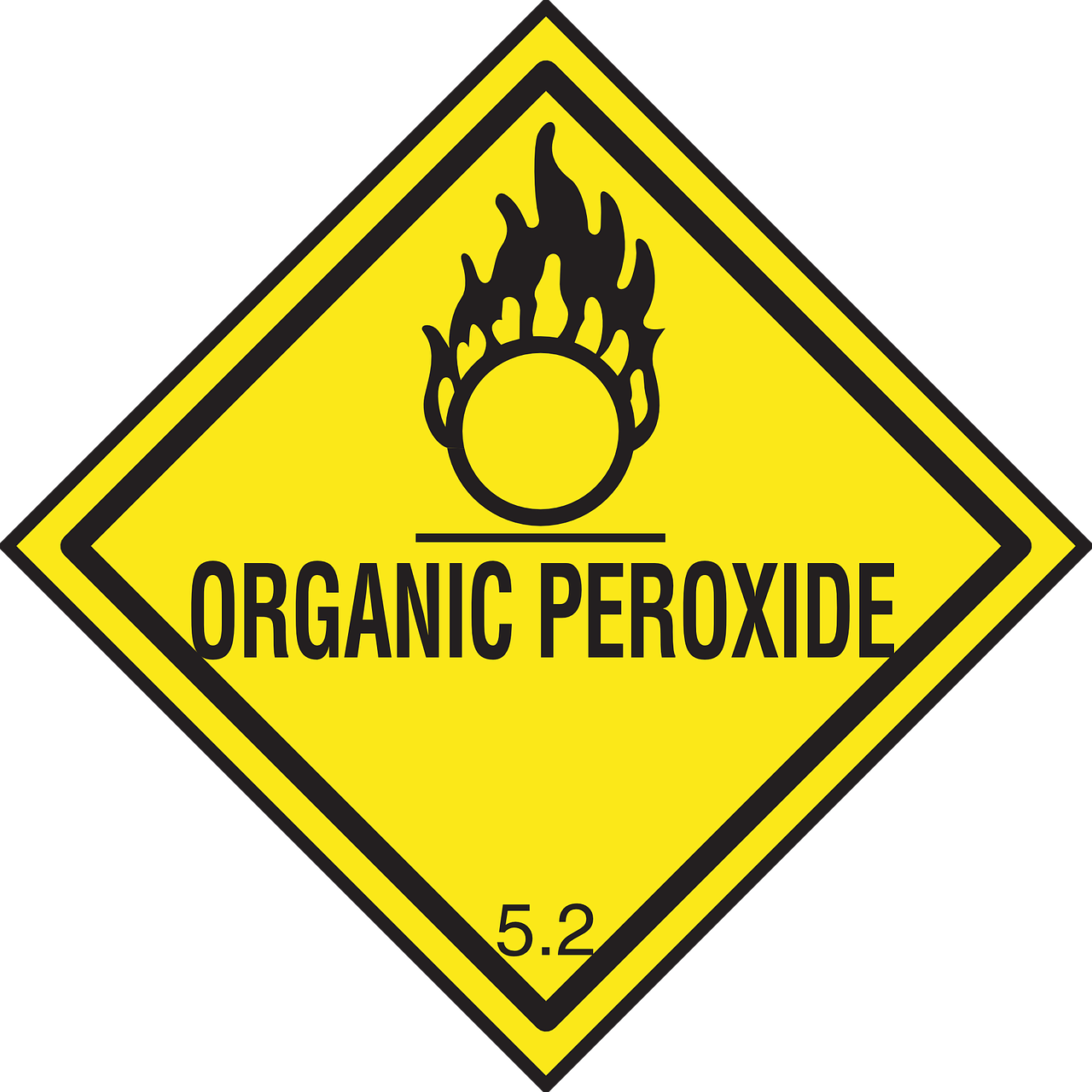 warning organic peroxide free photo