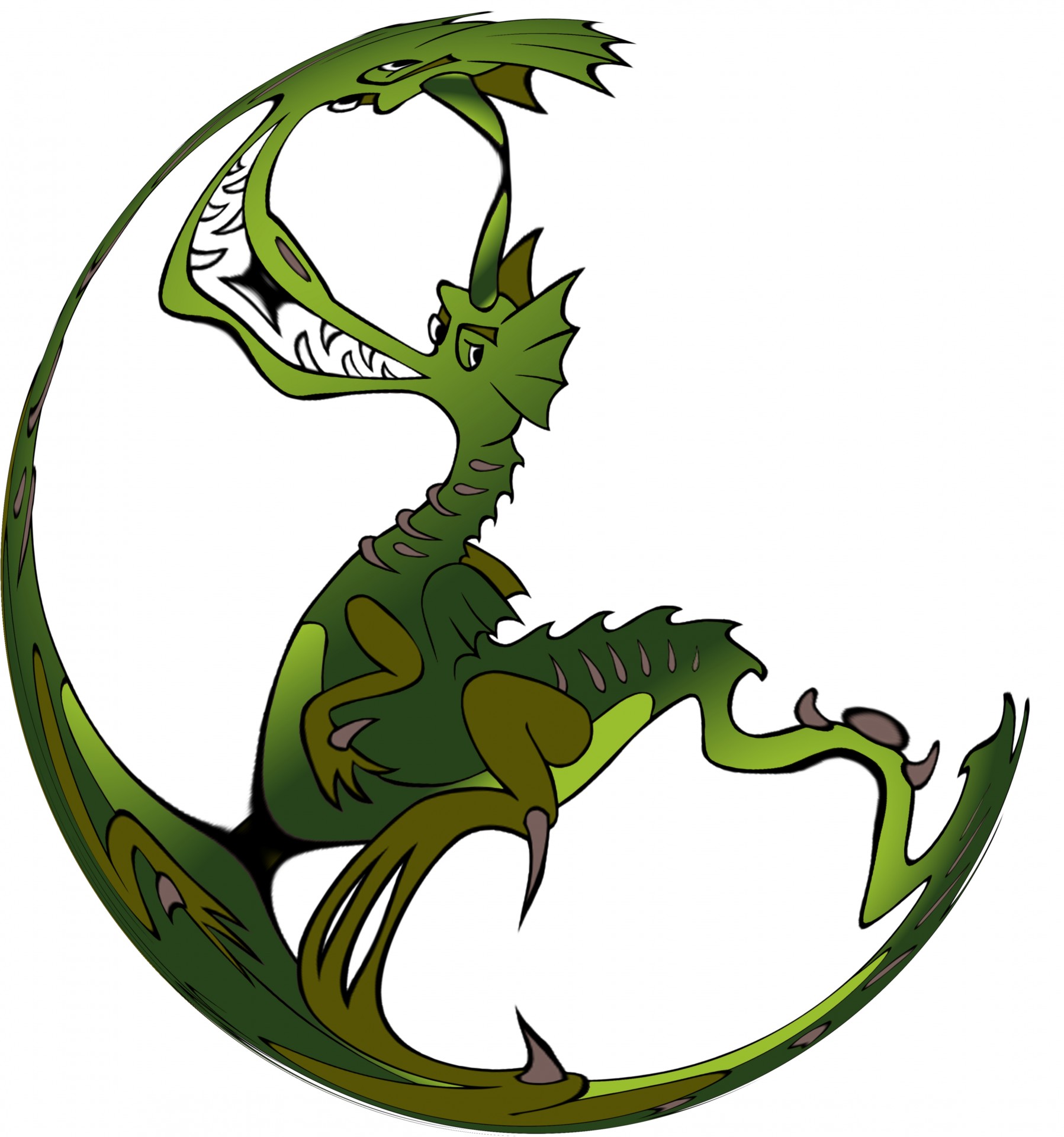 warp green dragon free photo