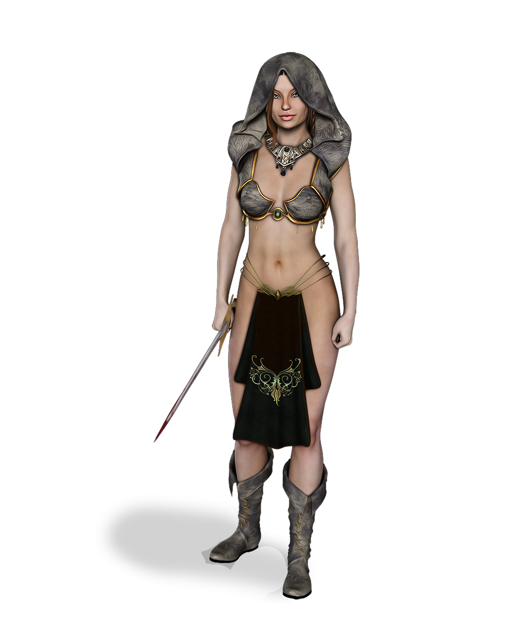 warrior female woman free photo