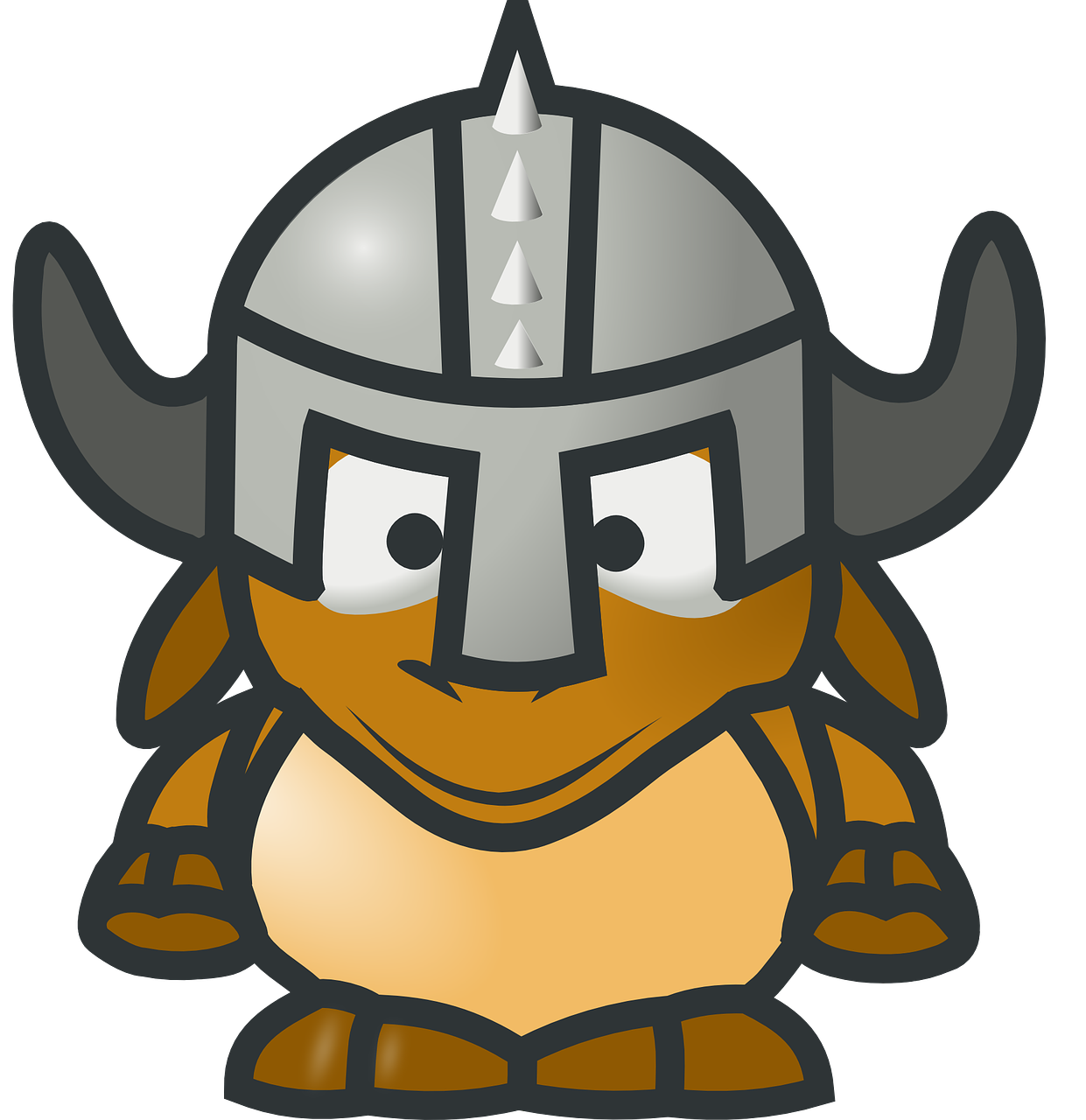 warrior cartoon character free photo