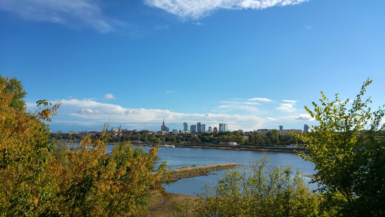 warsaw wisla panorama free photo