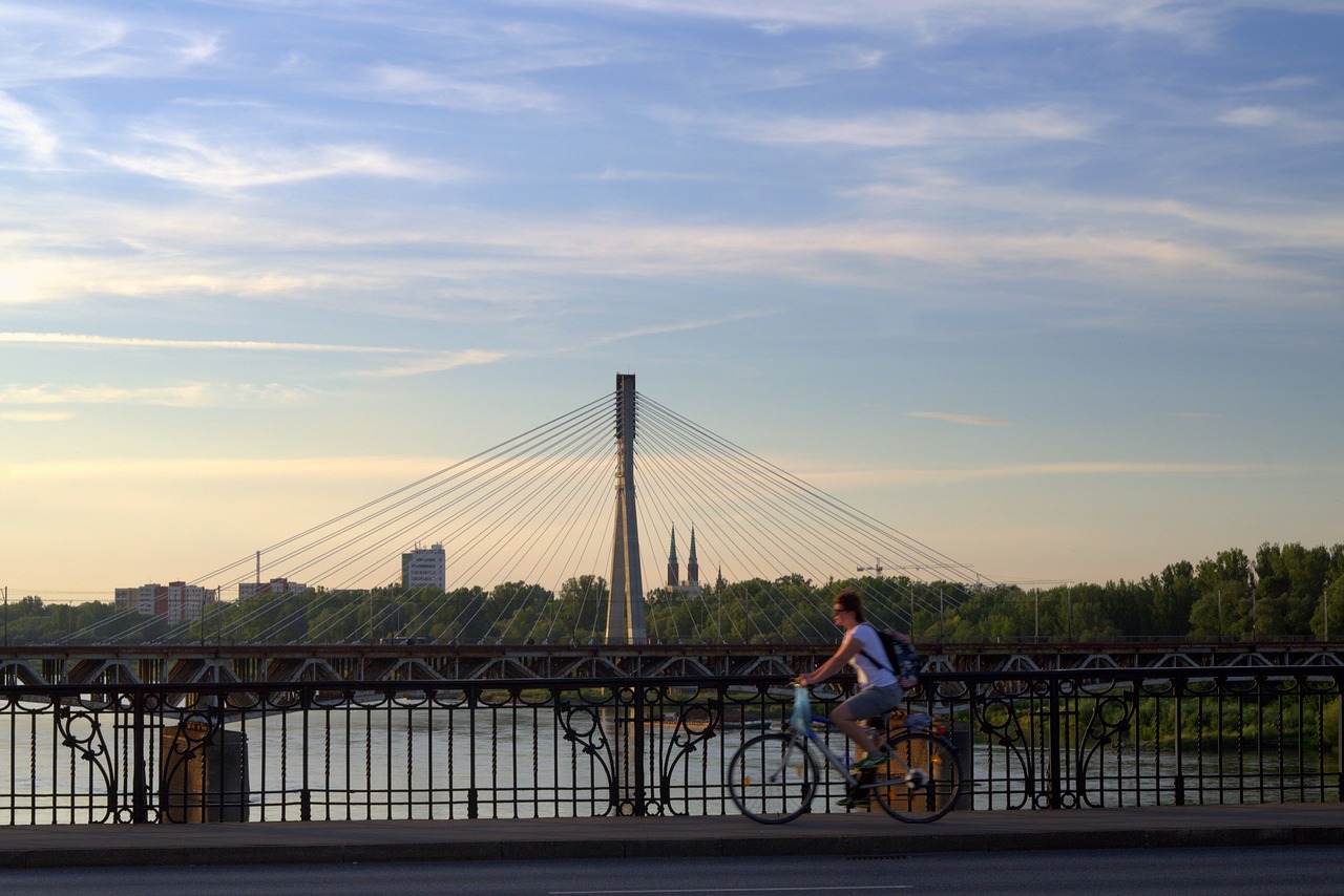 warsaw wisla bridge free photo