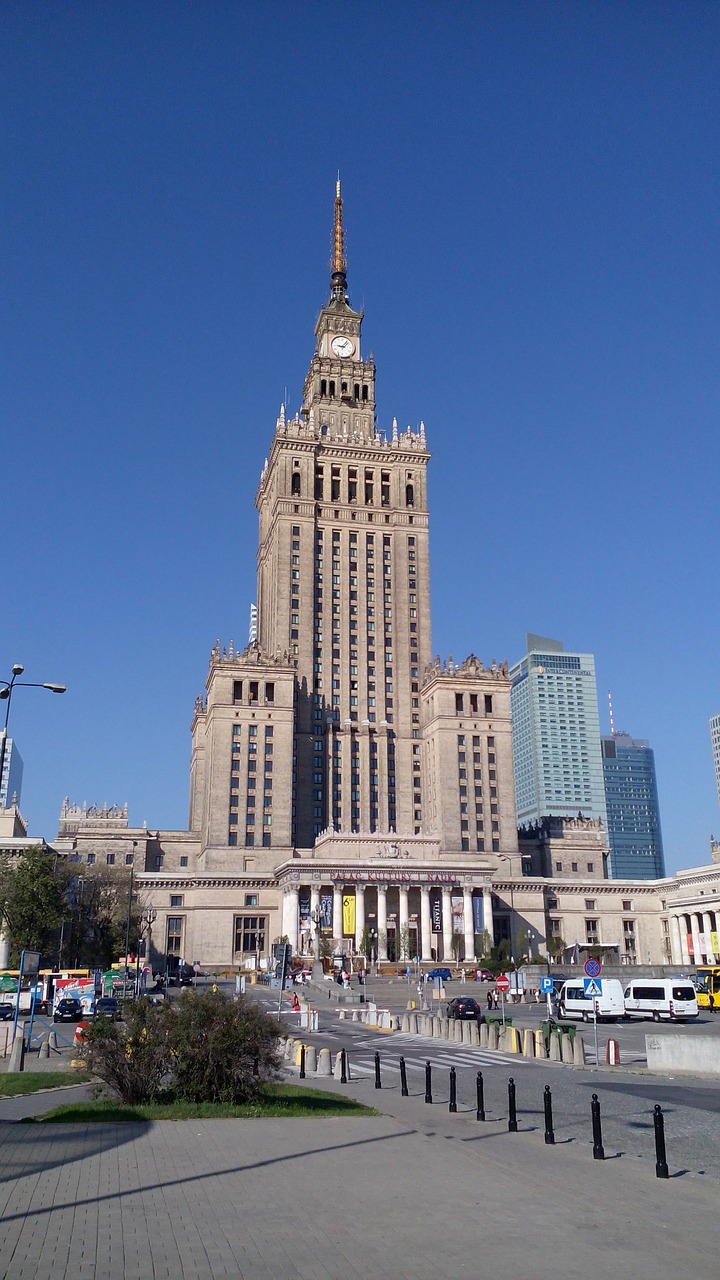 warsaw palace of culture and science palace of culture free photo
