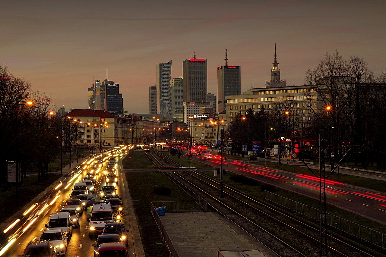 warsaw city street free photo