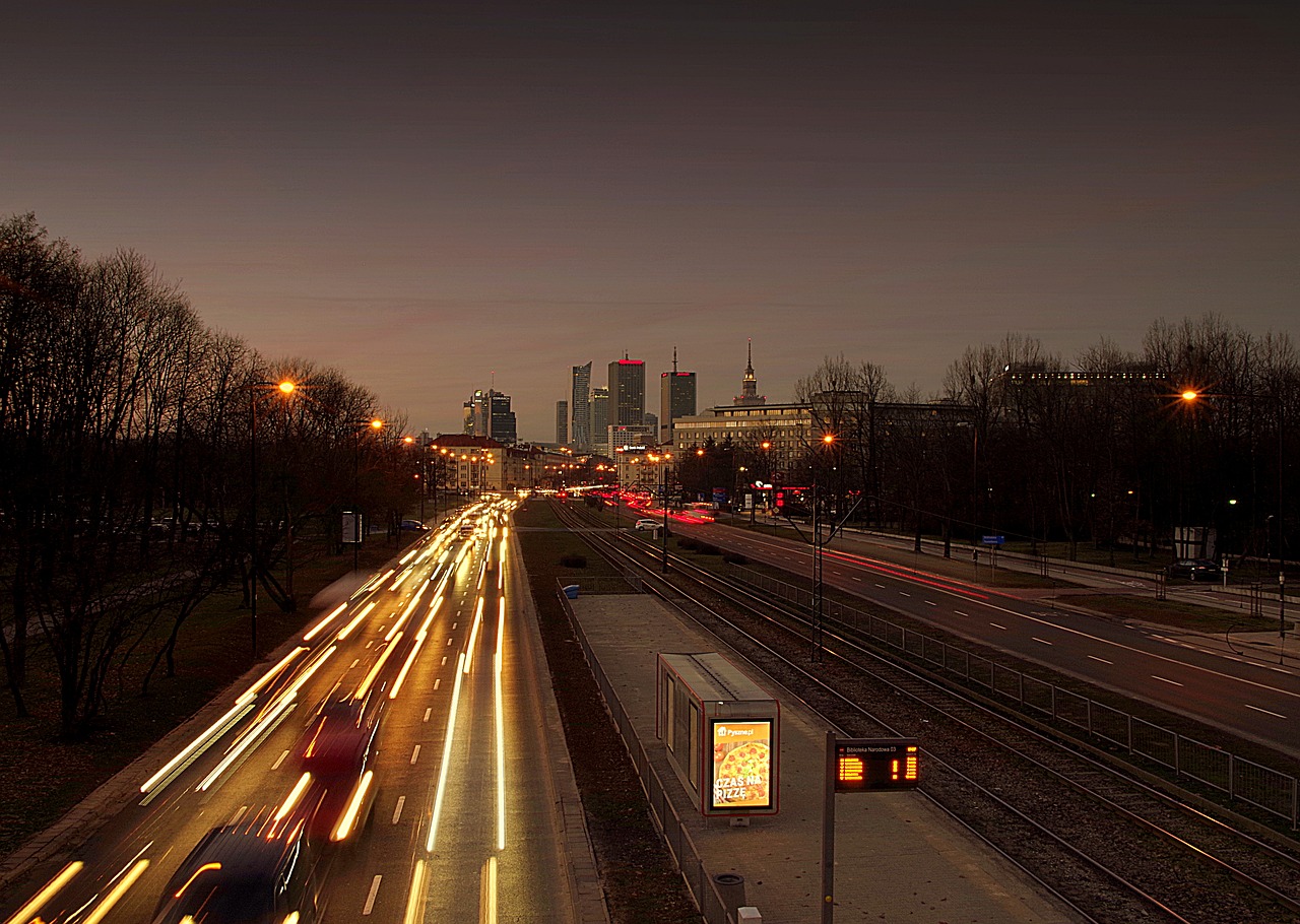 warsaw city street free photo