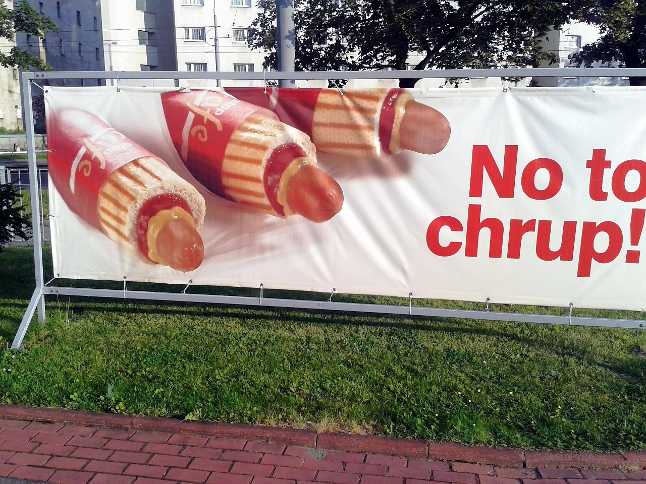 warsaw poland hot dog advertisement free photo