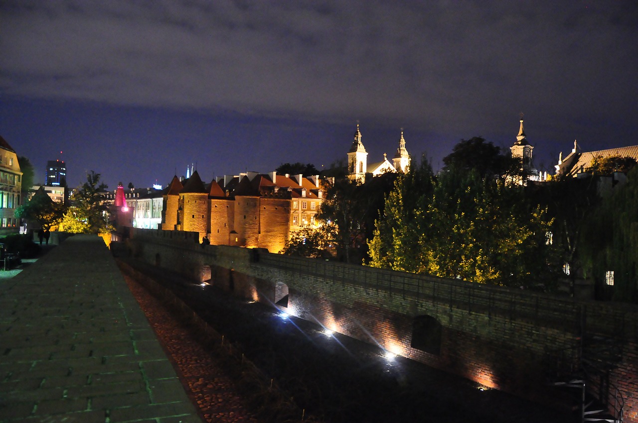 warsaw evening long exposure free photo