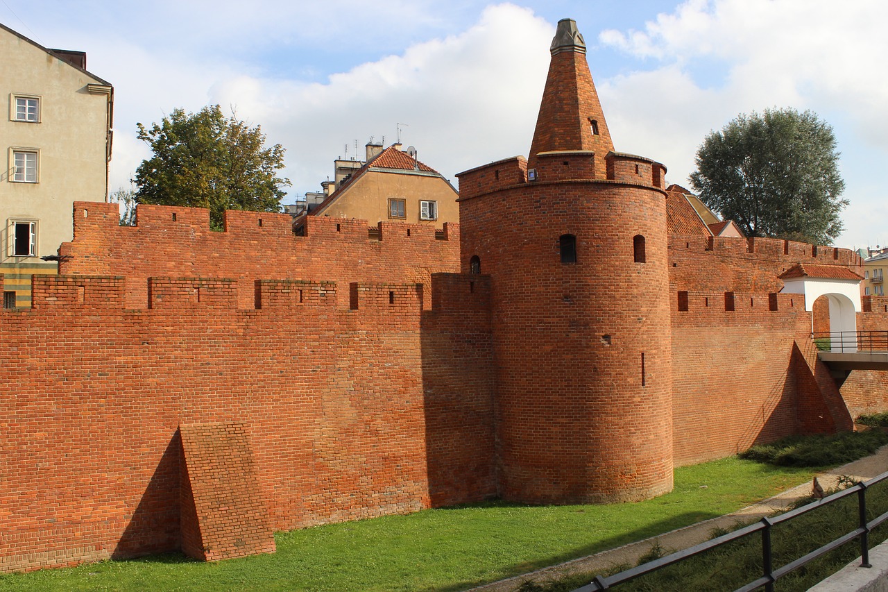 warsaw fortress red bricks free photo