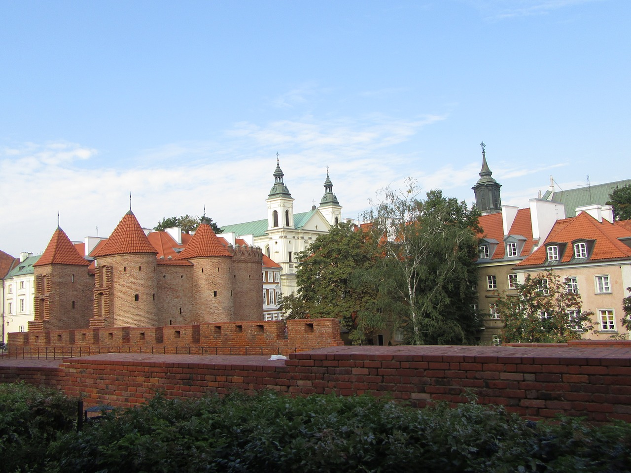 warsaw old town towers free photo