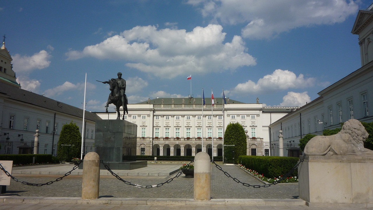 warsaw  poland  the capital of the free photo