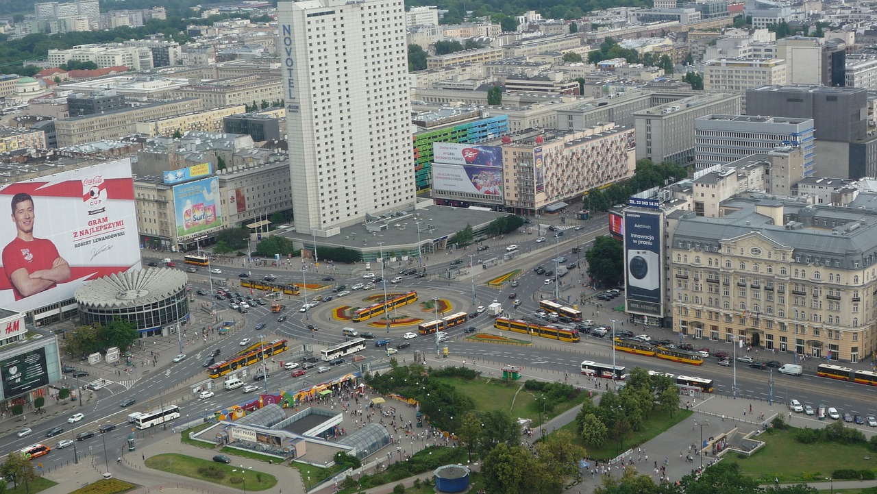 warsaw  poland  the capital of the free photo