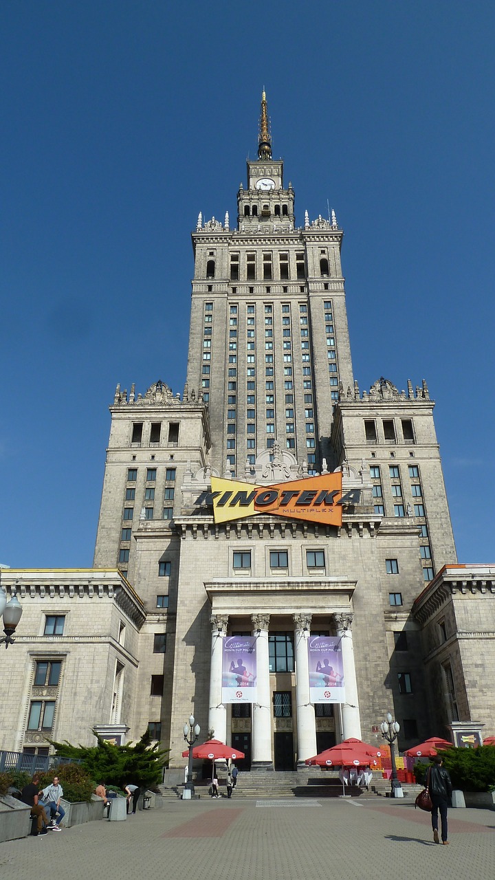 warsaw palace of culture and science socialist classicism free photo