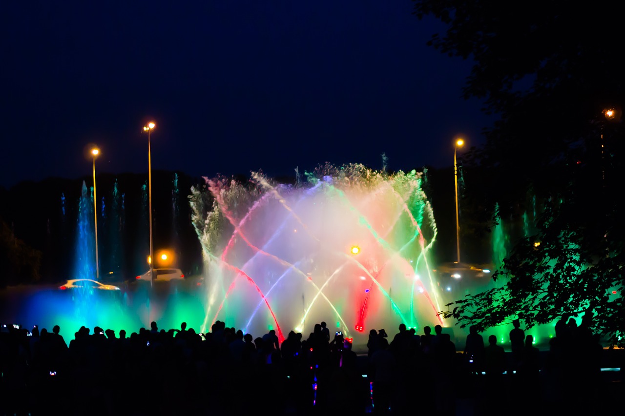 warsaw fountain water free photo