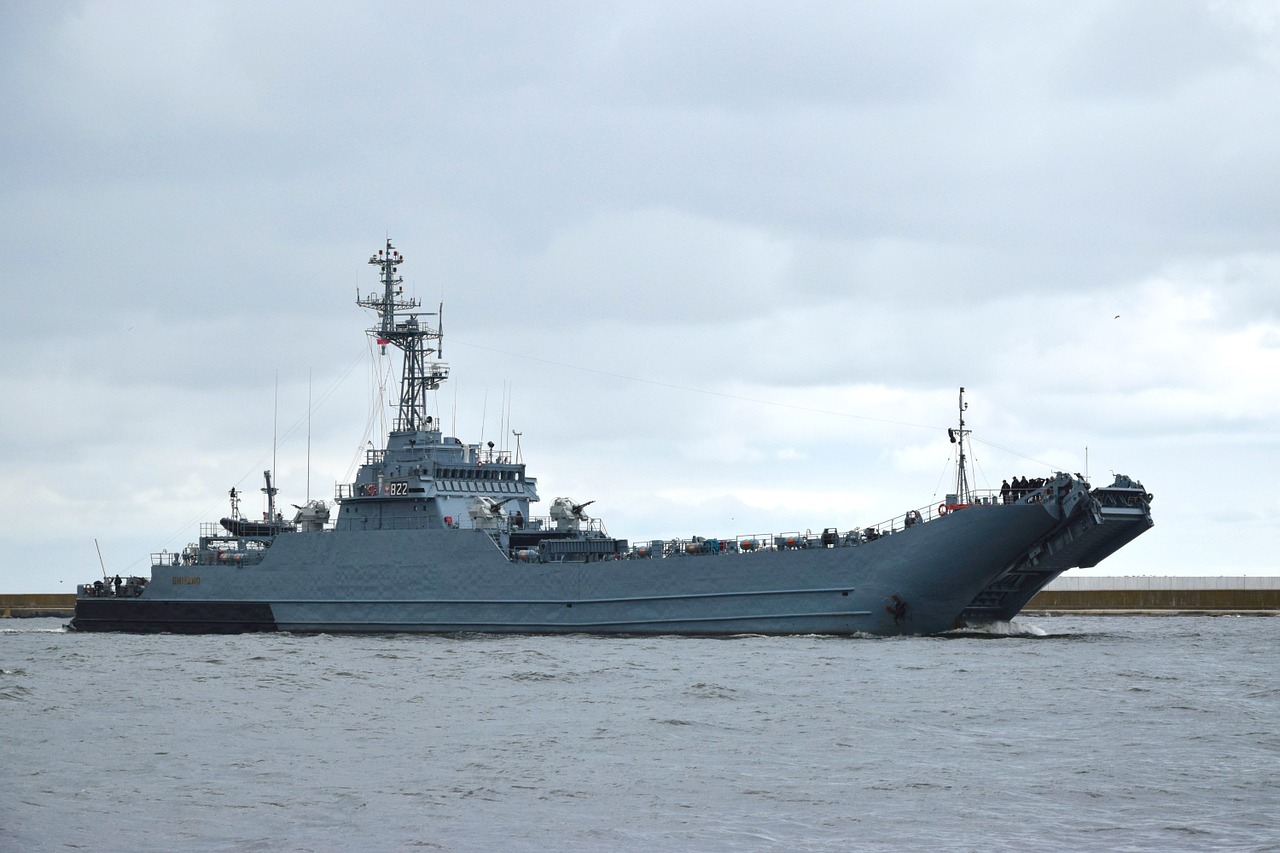 warship battleship freighter free photo