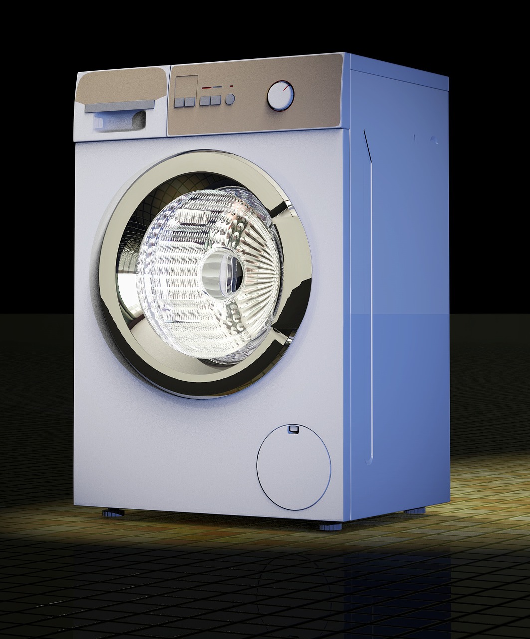 washing machine home appliance floor tiles free photo