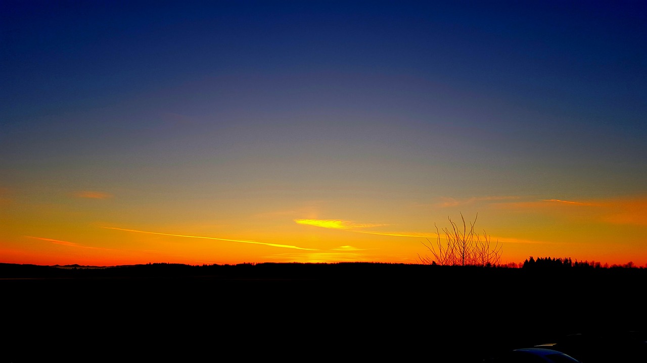 washington state skyline sunset skyline free photo