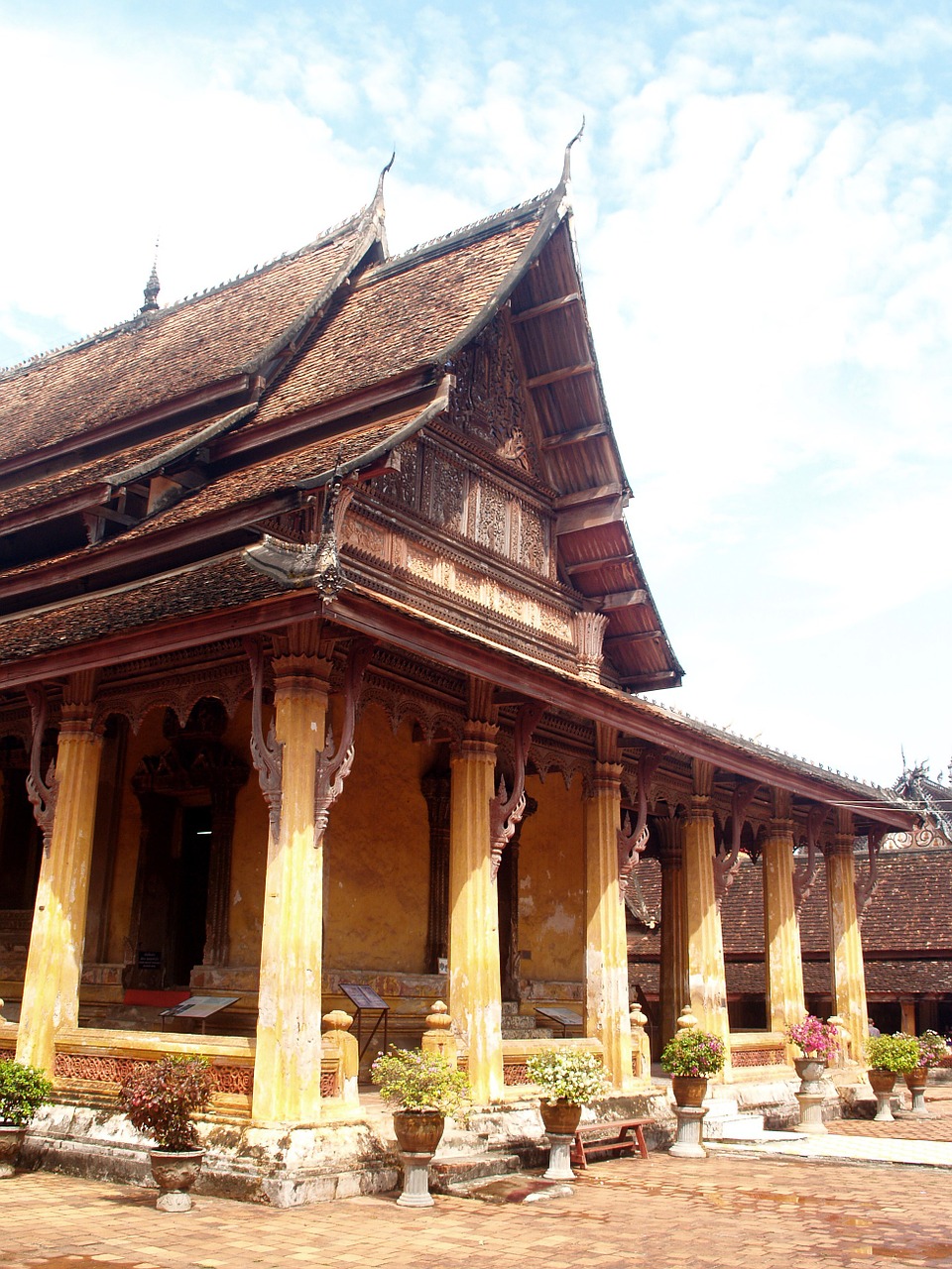 wat temple laos free photo