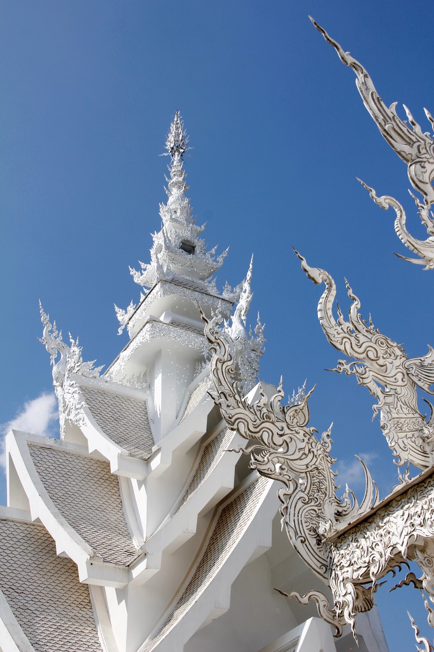 wat rong khun temple thailand free photo