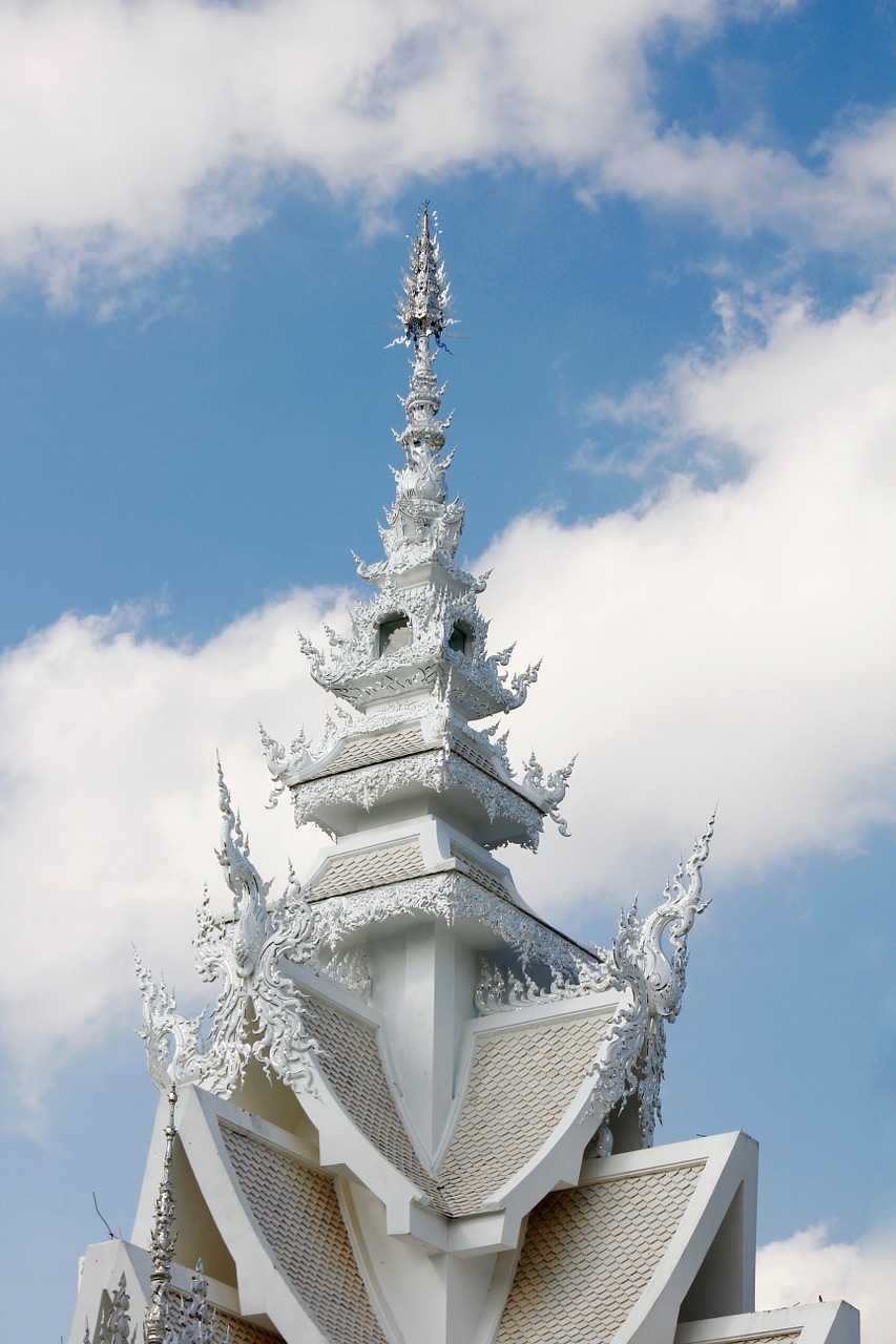 wat rong khun temple thailand free photo
