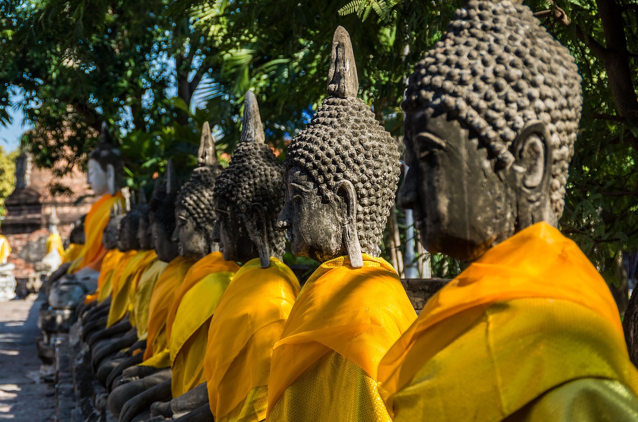 wat yai chai mongkhon thailand temple free photo