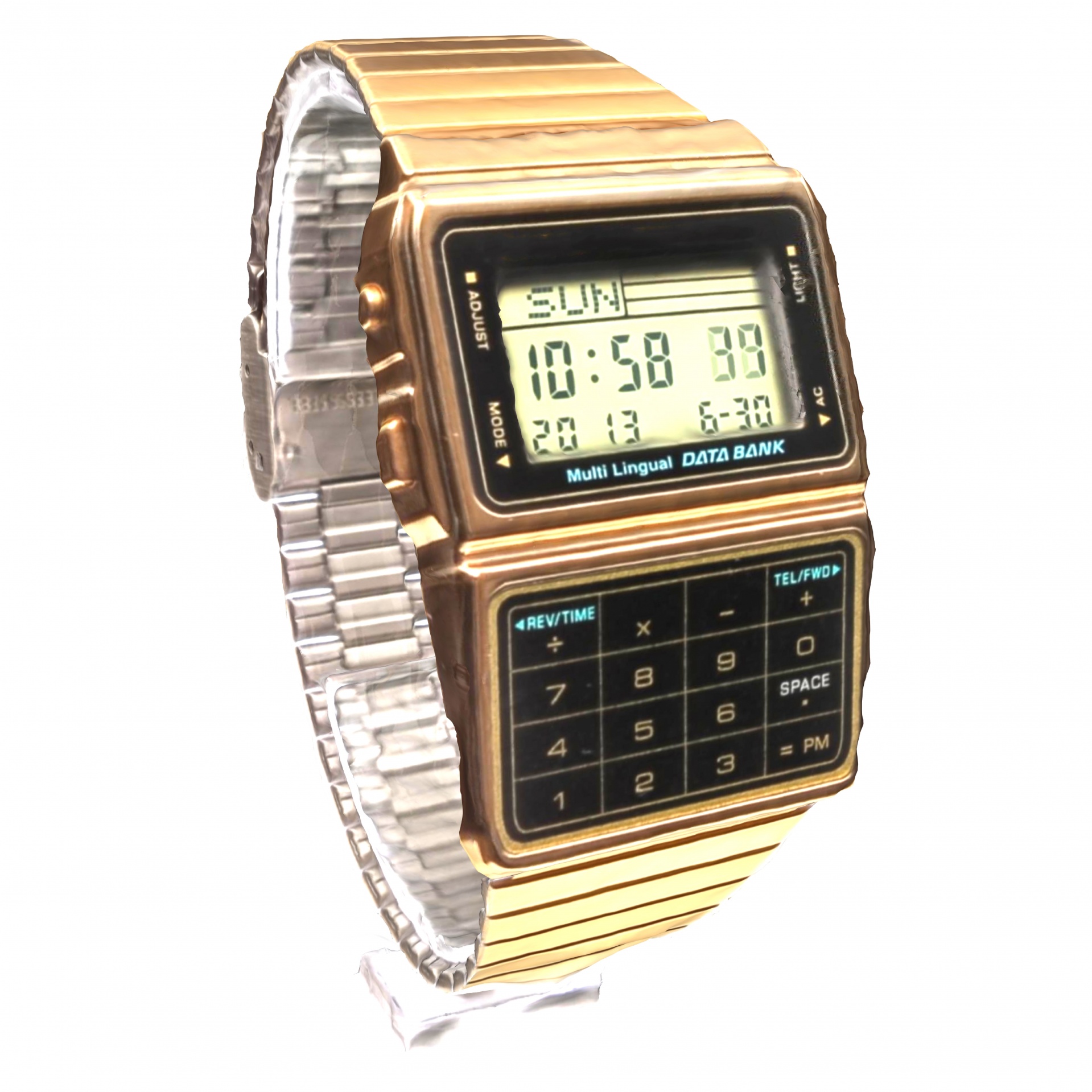 digital watch isolated free photo