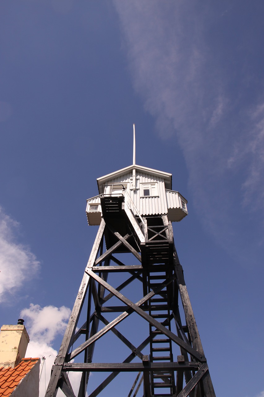 watch tower blue free photo