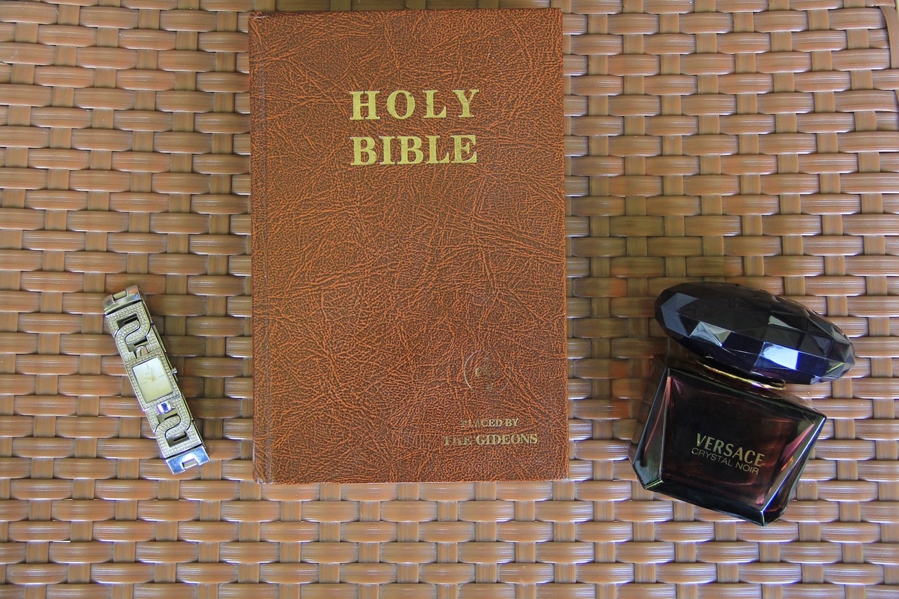 watch  bible  perfume free photo