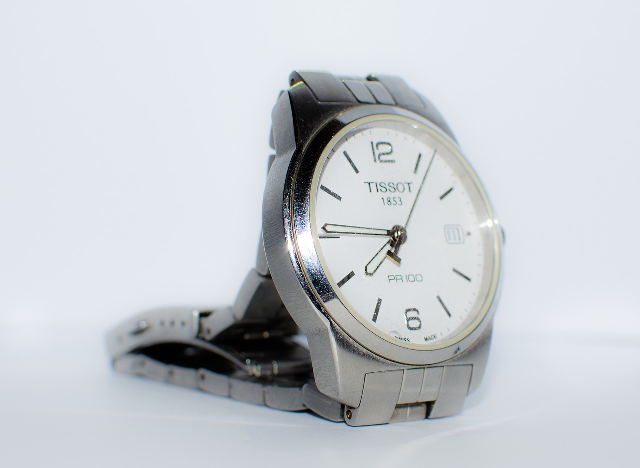 watch silver time free photo