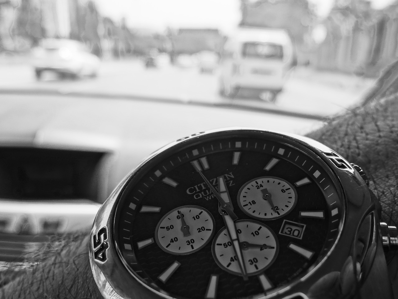 watch picture black and white free photo