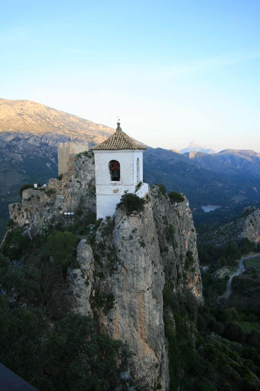 watchtower  rock wall  spain free photo