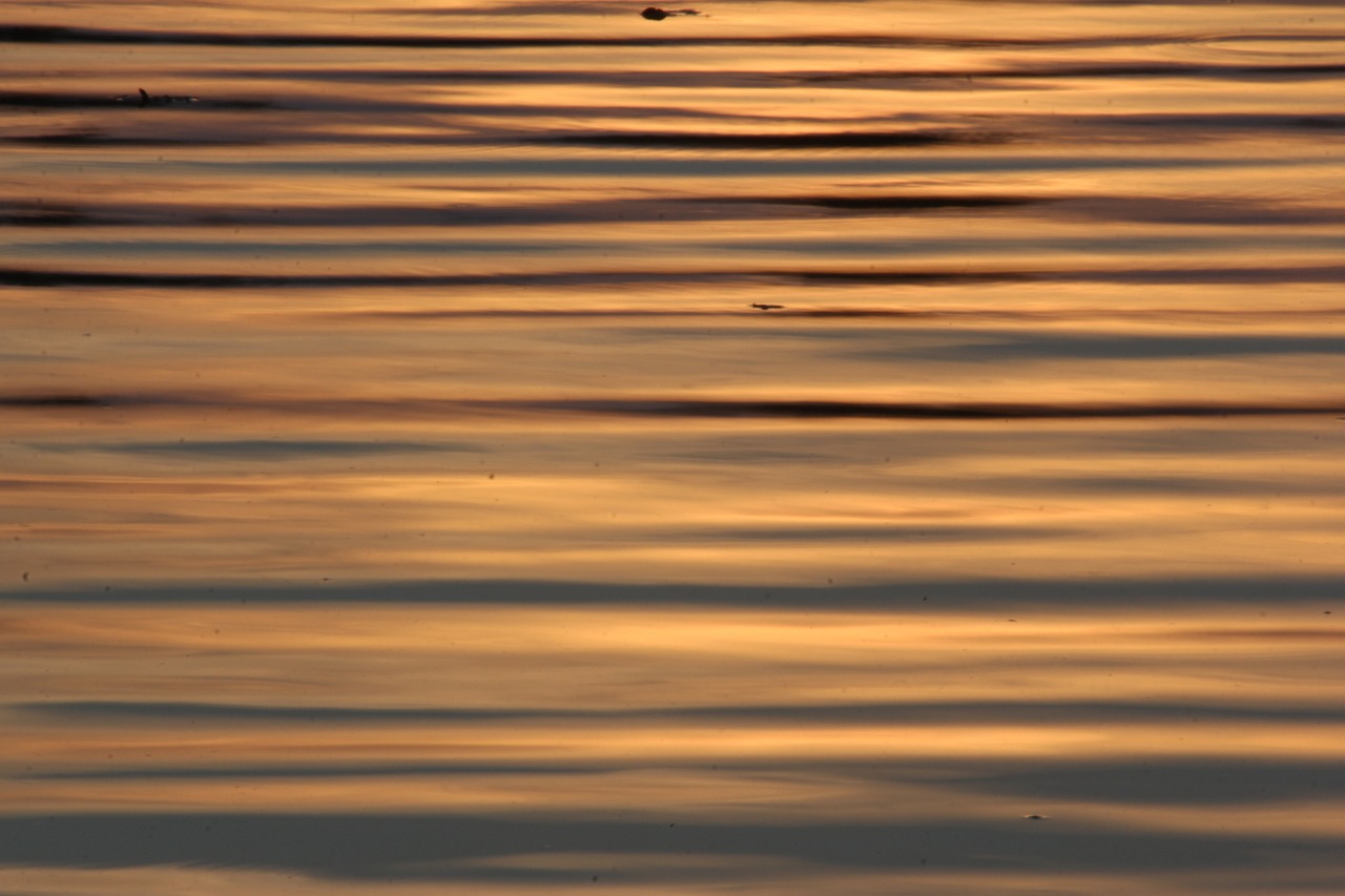 water sunset structure free photo