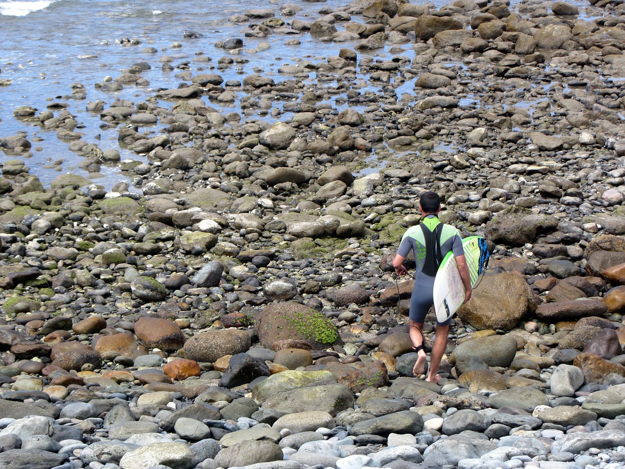 water beach stones free photo