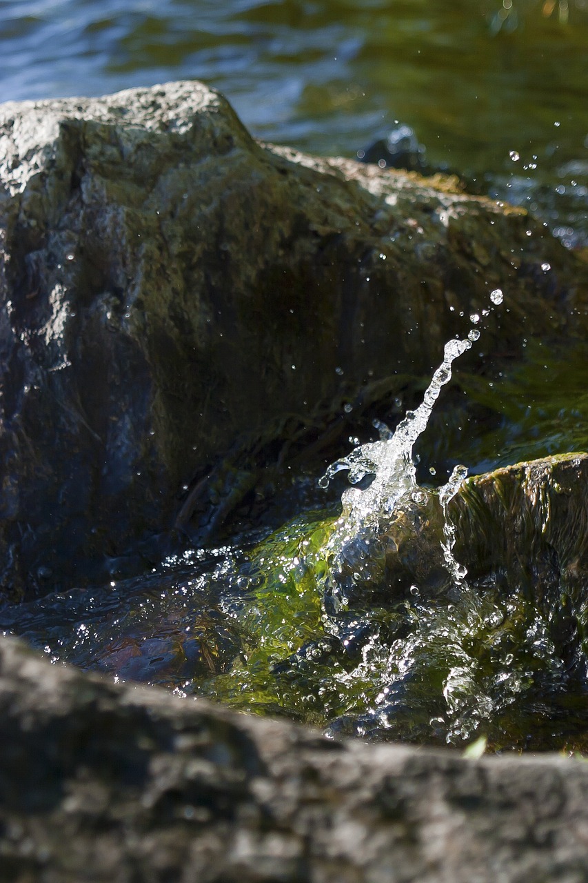 water stone splash free photo