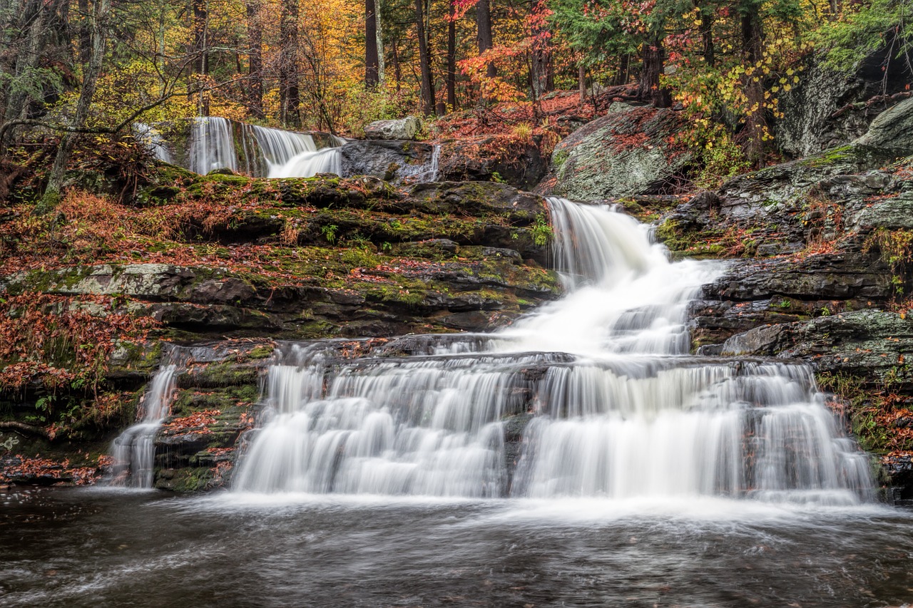 factory falls george w childs recreation site free photo