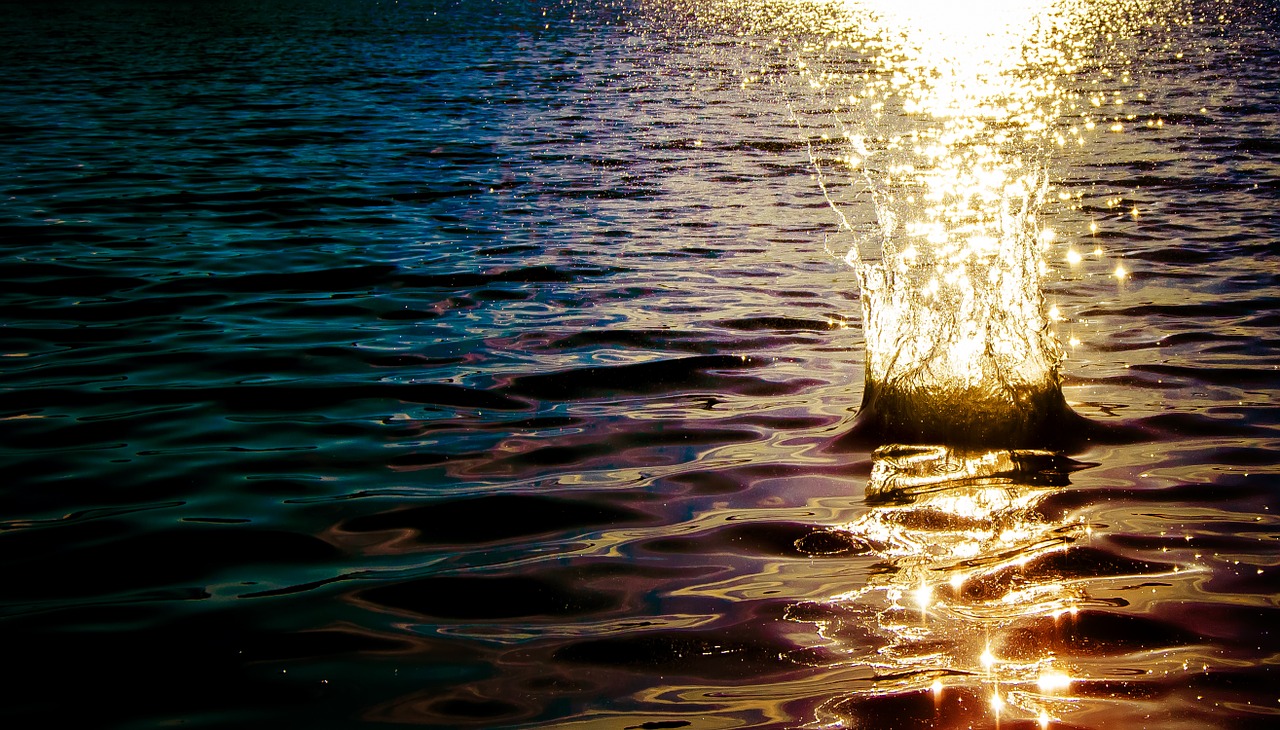 water colorful purple free photo