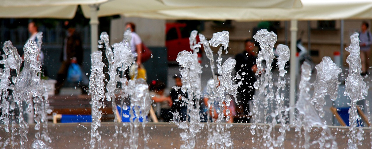 water people fountain free photo