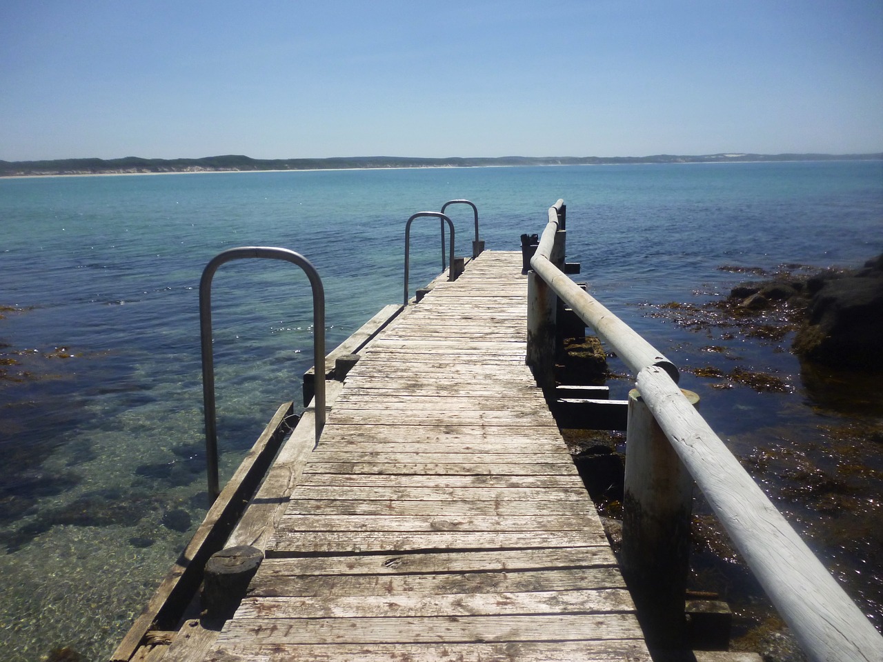 water jetty beach free photo