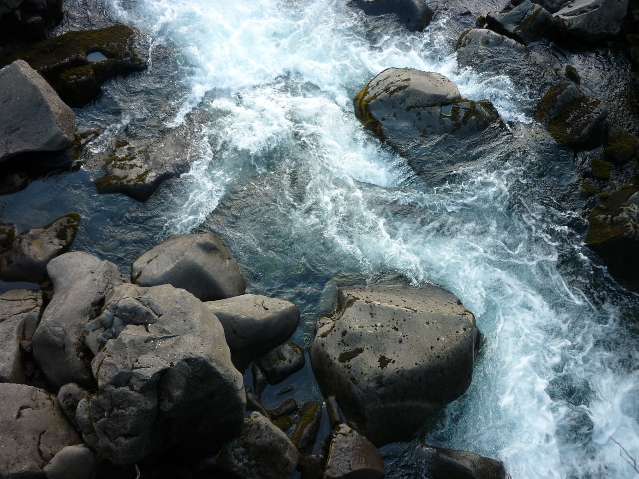 water rock river free photo