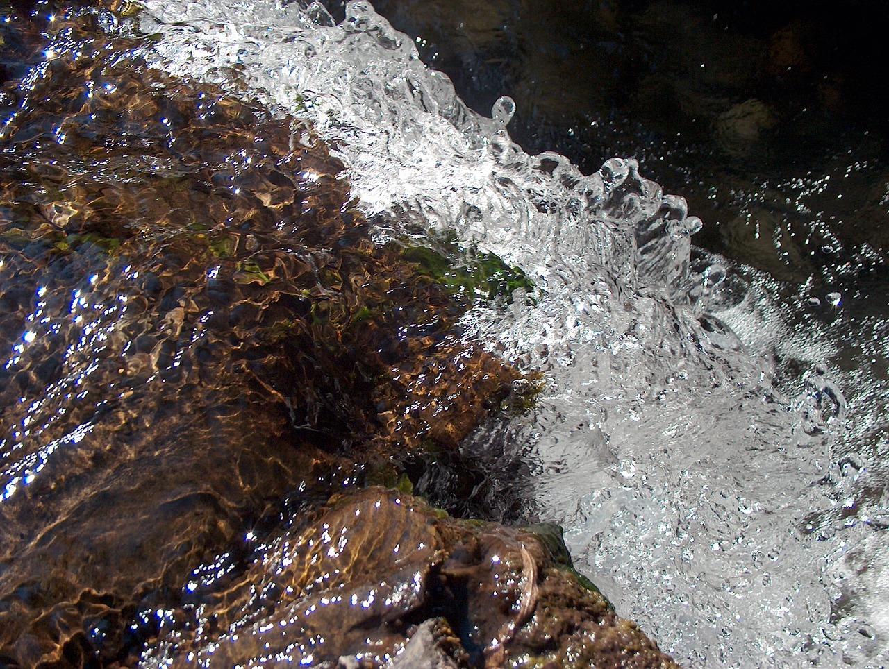 water stream rocks free photo