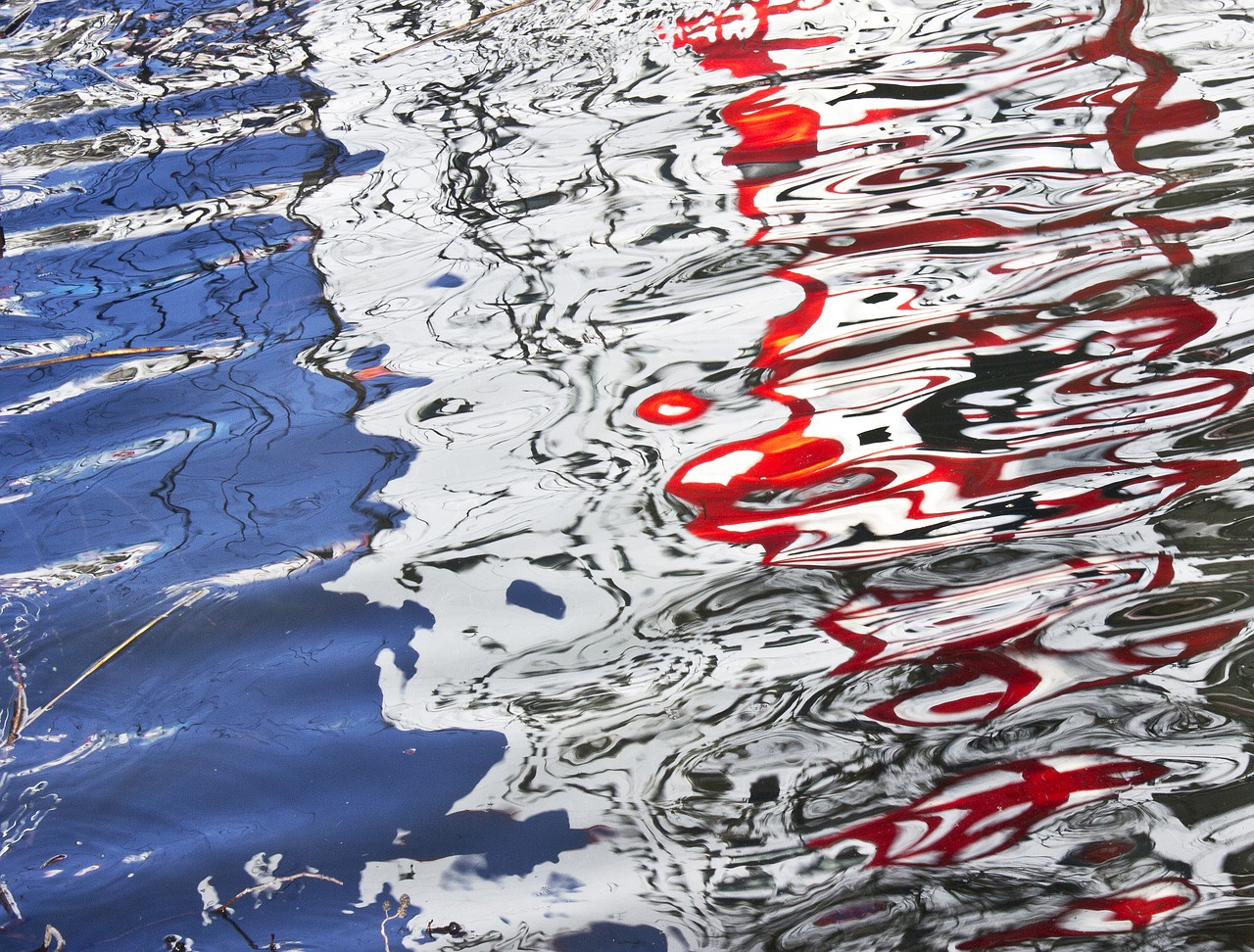 water reflection abstract free photo