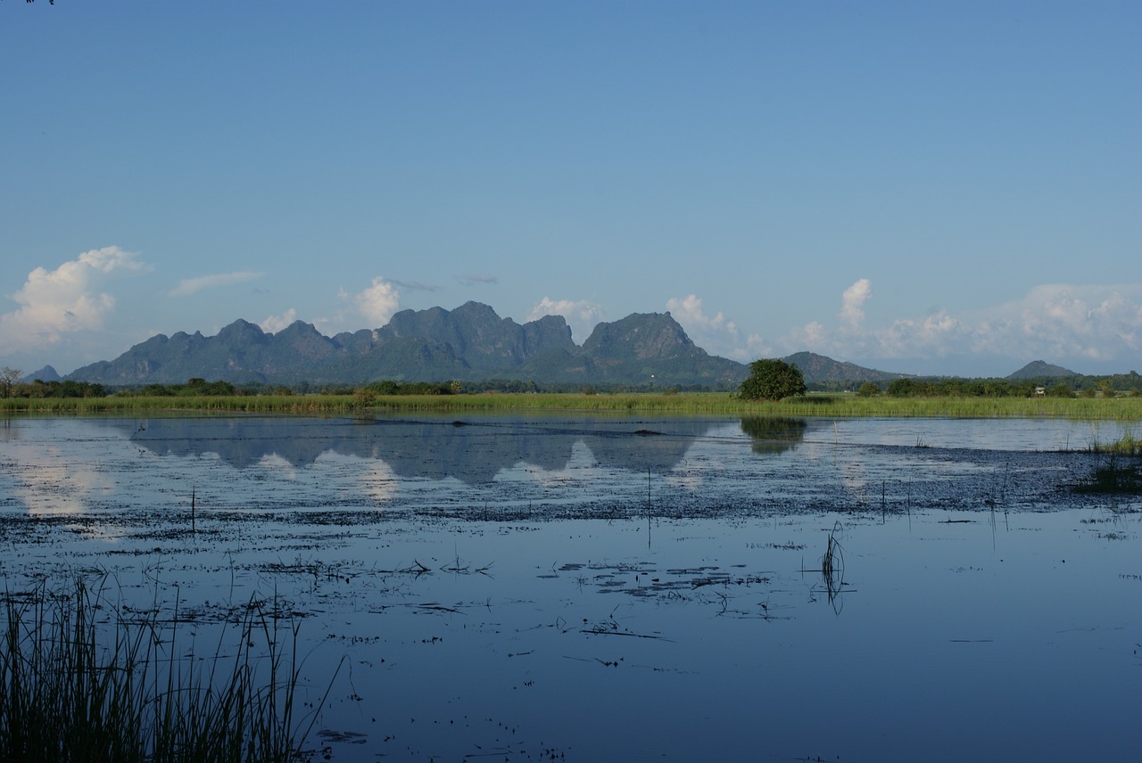 water reflection mountain free photo