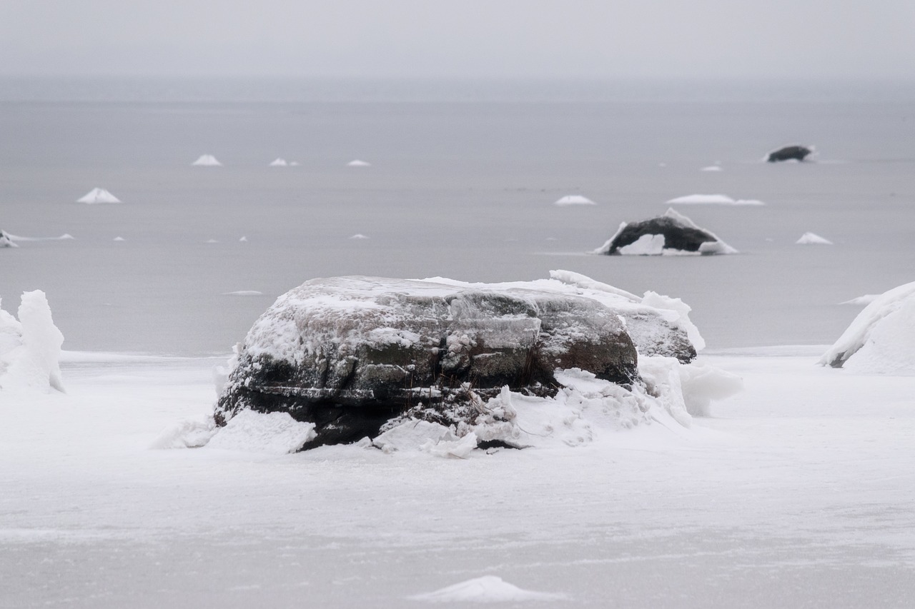 water lake frozen free photo