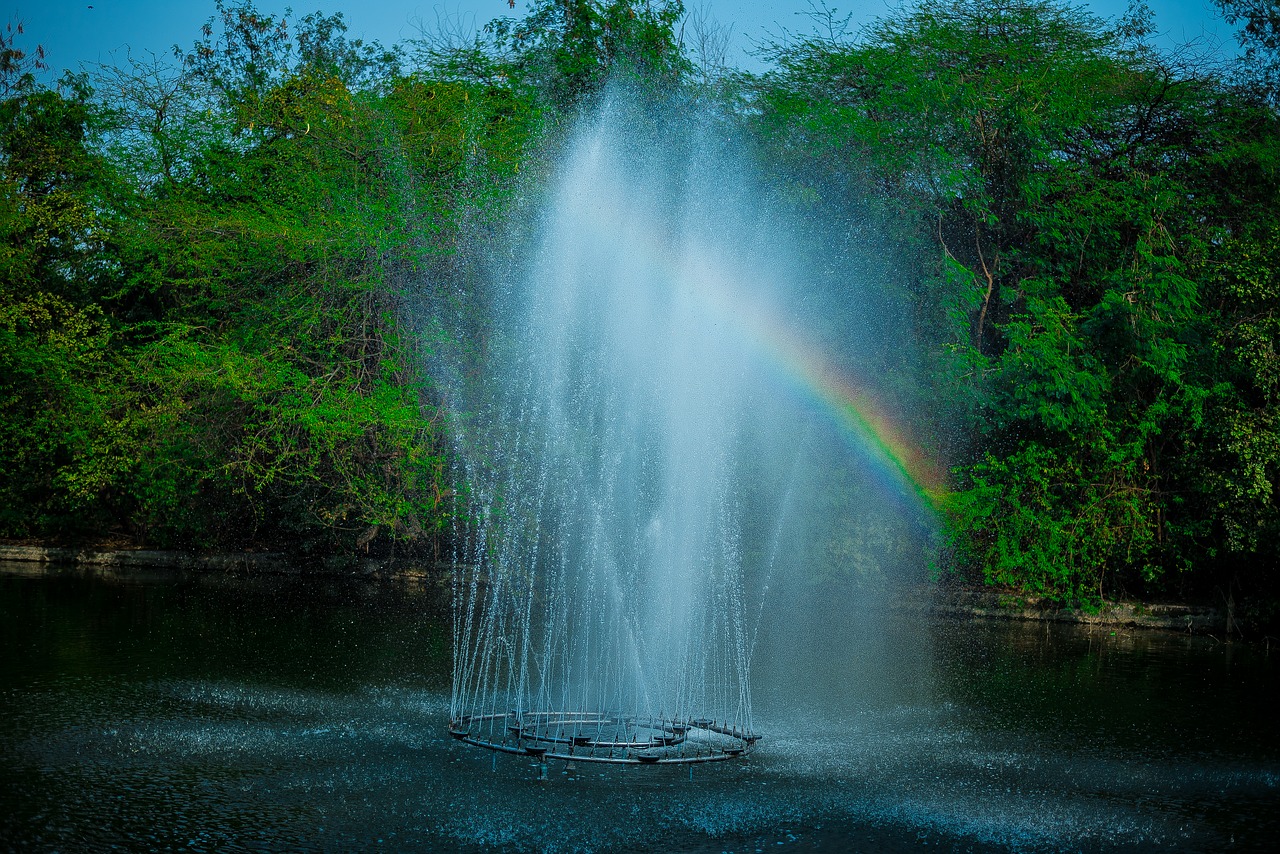 water rainbow colors free photo